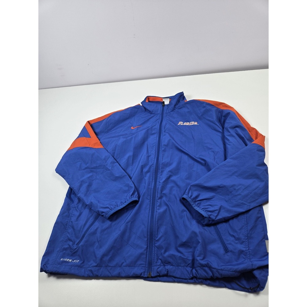 Florida Gators Jacket Mens XL Blue Orange NCAA Football Nike Storm Fit